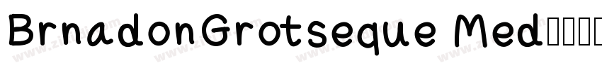 BrnadonGrotseque Med字体转换